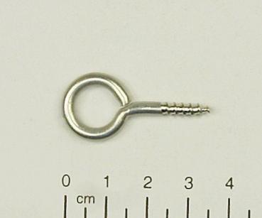 10x Edelstahl Ösenschraube, Holzgewinde, 3,7x20mm, L=35mm, V2A