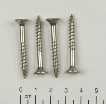 4x Edelstahl Holzschraube, Senkkopf, Kreuzschlitz, 5x40mm, V2A