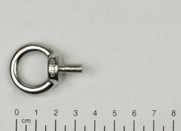 Ringschraube / Augbolzen, metrisches Gewinde, M6 x 10mm, L=39mm, Edelstahl V4A