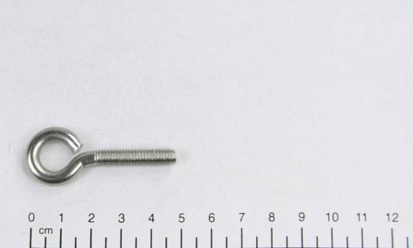 5x Ösenschraube/Ringschraube, metrisches Gewinde, M6 x 30mm, Edelstahl V2A