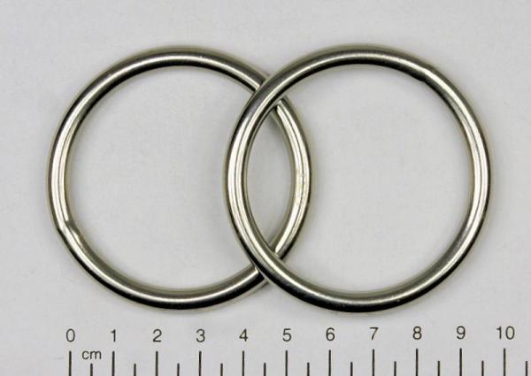 Edelstahl Ringe, Öse, 6x50 mm, rostfrei, V4A - Doppelpack